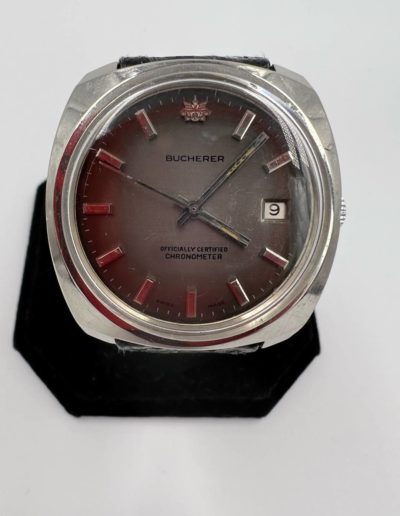 Bucherer Automatic Chronometer, circa 1960’s. Grey Dial 